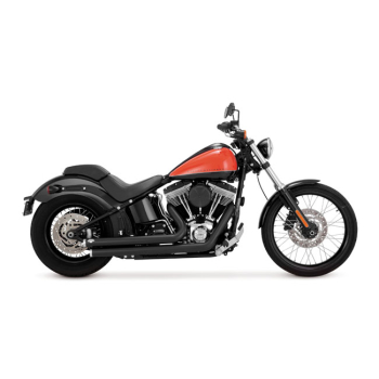 FULL EXHAUST SYSTEM BIG SHOTS STAGGERED  2 1/2 "   FOR  SOFTAIL EU APPROVED